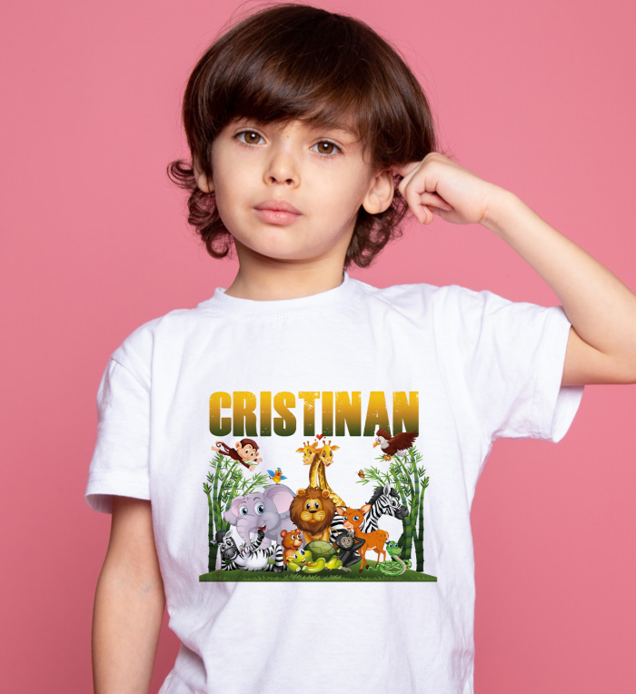 Tricou Personalizat Copii Safari, Tricouri Pentru Copii